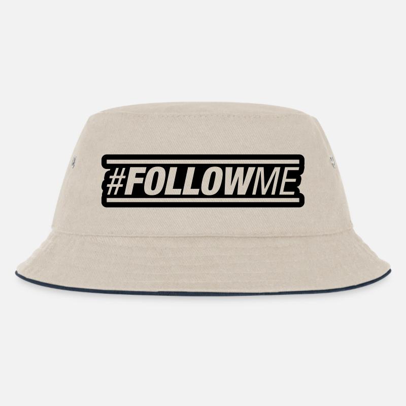 follow_me_ay1 - Kinder Bucket Hat - Natur/Navy