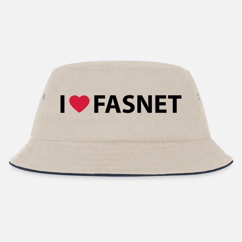 Fasnet - Kinder Bucket Hat - Natur/Navy