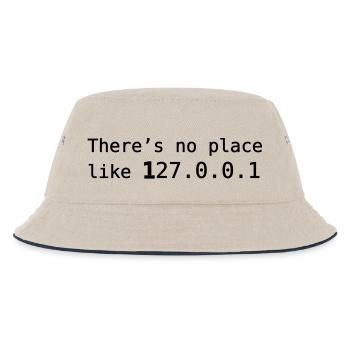 Es gibt keinen Platz wie 127.0.0.1 - Kinder Bucket Hat - Natur/Navy - Vorne