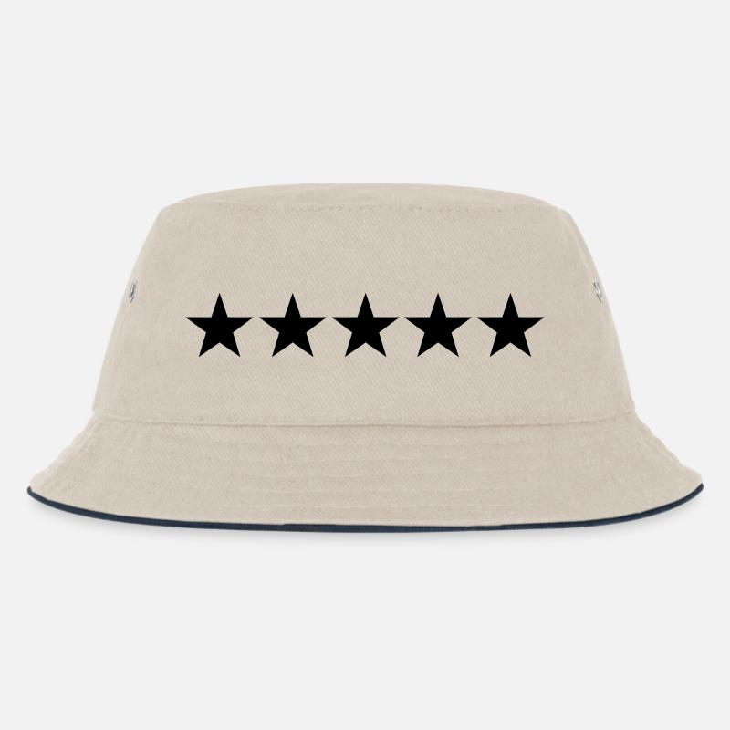 5 Star General - Kinder Bucket Hat - Natur/Navy