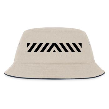 Warning 1 Warnbalken - Kinder Bucket Hat - Natur/Navy - Vorne