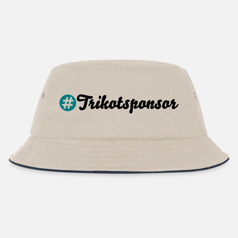 Trikotsponsor - Kinder Bucket Hat - Natur/Navy