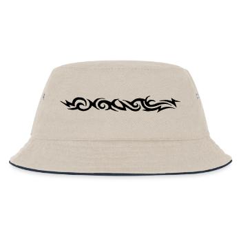 tribal tattoo - Kinder Bucket Hat - Natur/Navy - Vorne