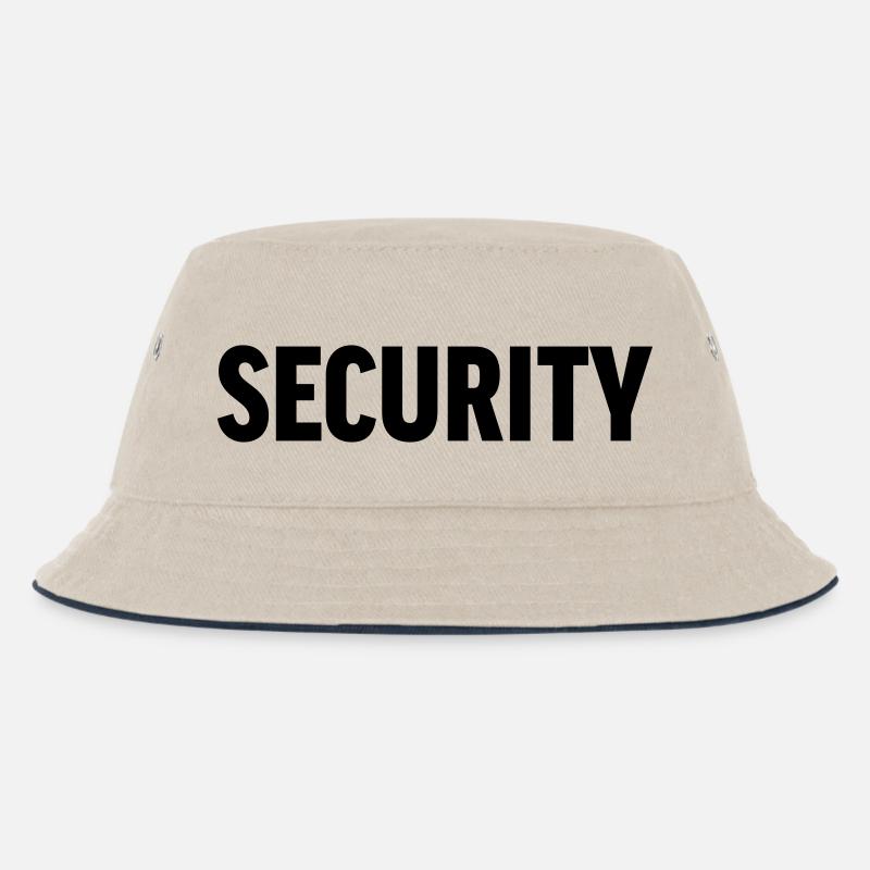 Security - Kids’ Bucket Hat - ecru/navy