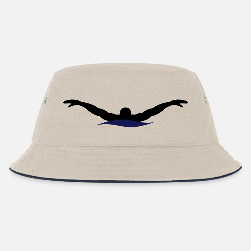 natation - Bob Enfant - blanc cassé/bleu marine