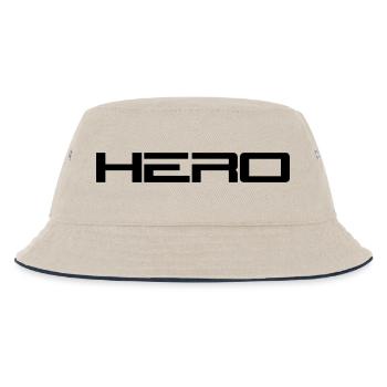 Hero Logo - Kids’ Bucket Hat - ecru/navy - Front