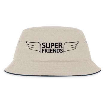 super friends - Kids’ Bucket Hat - ecru/navy - Front