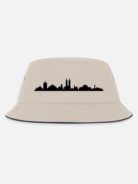 Skyline Kassel - Kinder Bucket Hat - Natur/Navy