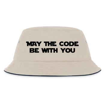 Computer / Geek / Programmierung / Game - Kinder Bucket Hat - Natur/Navy - Vorne