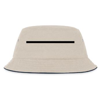 Strich 2.0 - Kinder Bucket Hat - Natur/Navy - Vorne
