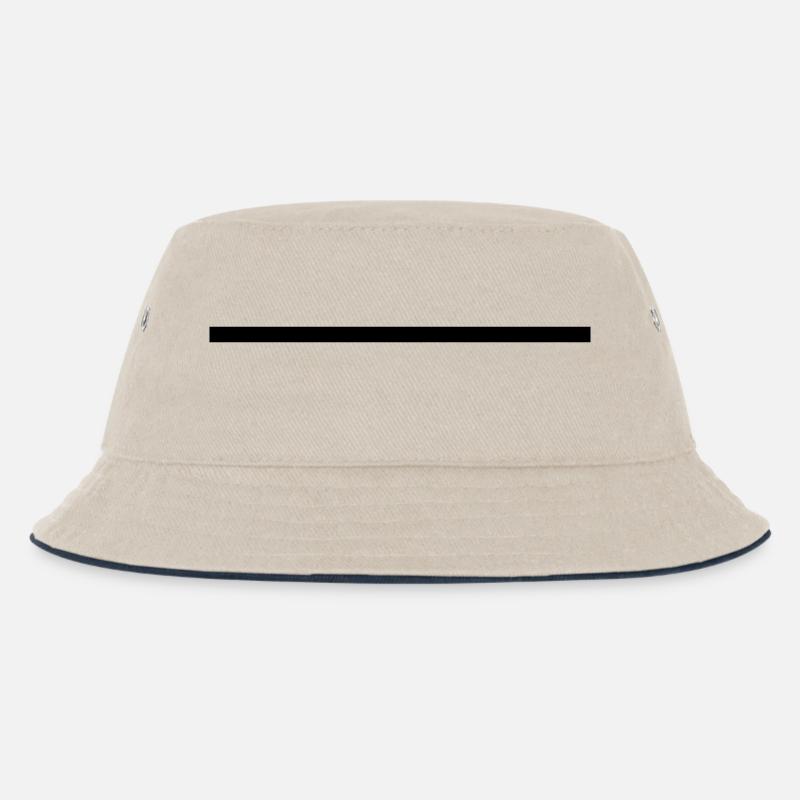 Strich 2.0 - Kinder Bucket Hat - Natur/Navy