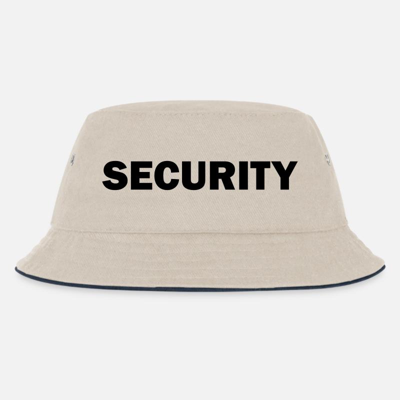 Security - Kids’ Bucket Hat - ecru/navy