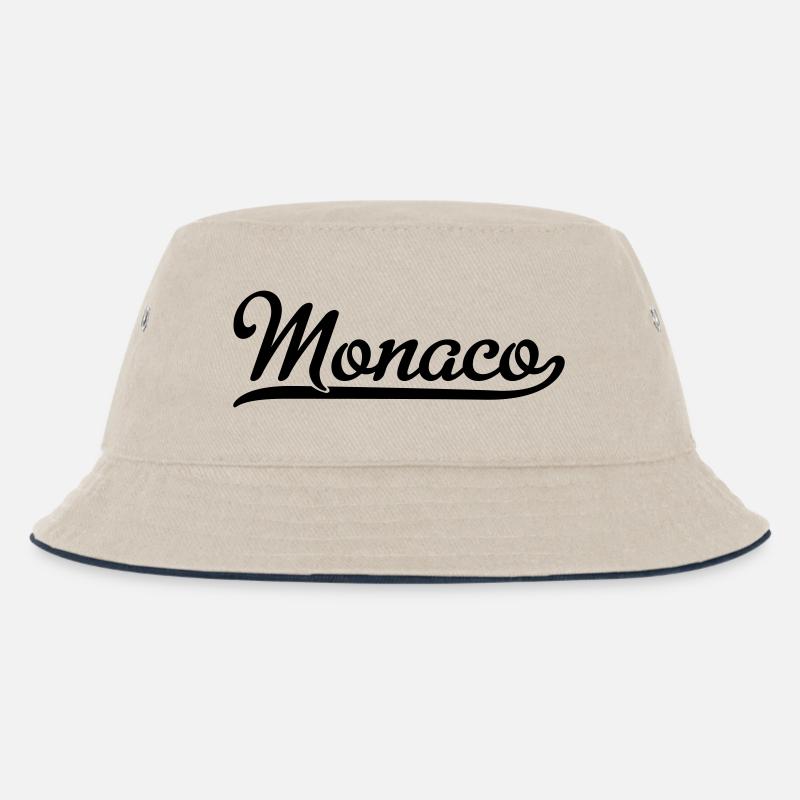 Monaco - Kids’ Bucket Hat - ecru/navy