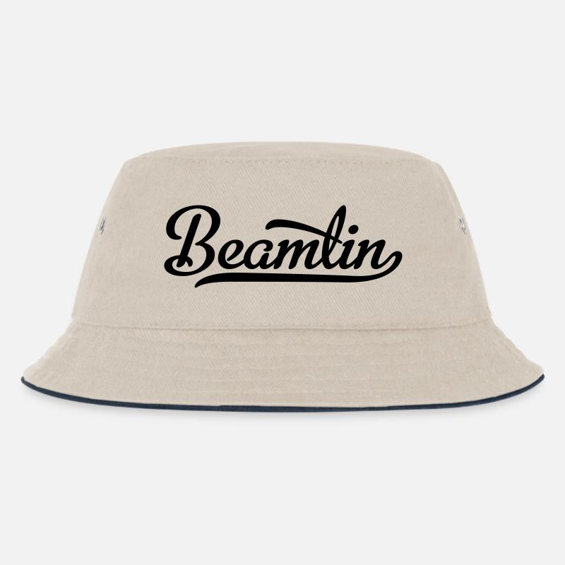 Beamtin - Kinder Bucket Hat - Natur/Navy