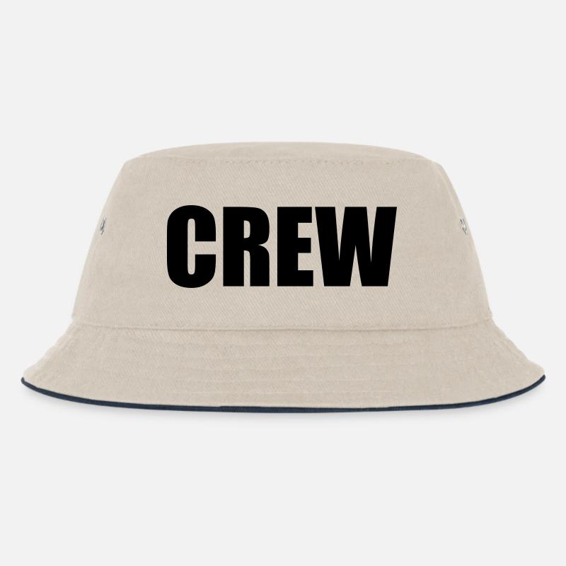 crew - Kinder Bucket Hat - Natur/Navy