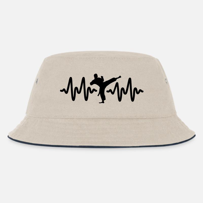 kampfsport - Kinder Bucket Hat - Natur/Navy