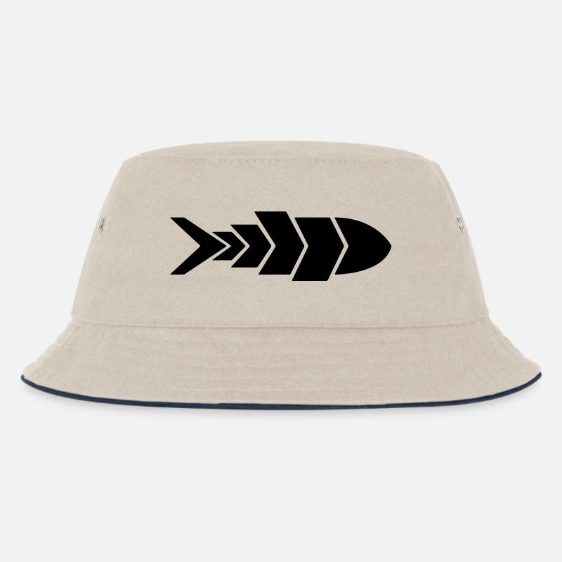 Flèche de poisson minimaliste | Conception de flèche de poisson - Bob Enfant - blanc cassé/bleu marine