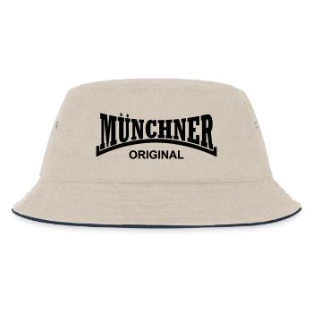 Münchner Original - Kinder Bucket Hat - Natur/Navy - Vorne