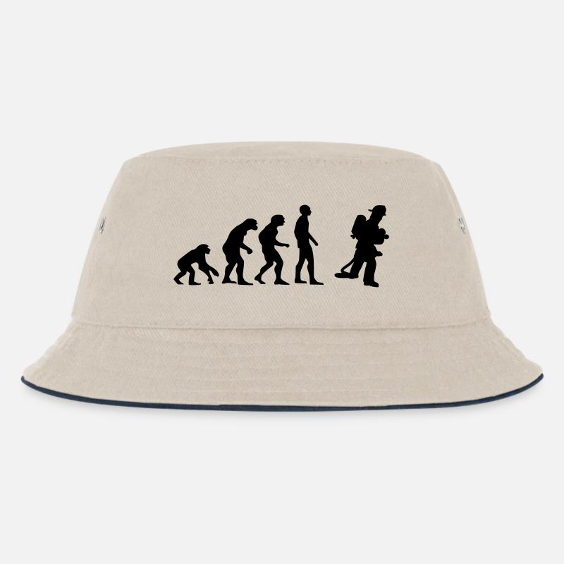 evolution Feuerwehrmann - Kinder Bucket Hat - Natur/Navy