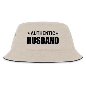 Liebe / Valentinstag / Love / Baby / Herz - Kinder Bucket Hat - Natur/Navy - Vorne