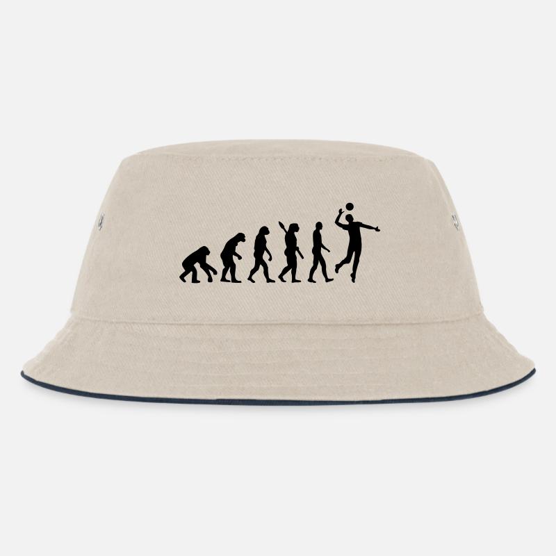 Evolution Volleyball - Kinder Bucket Hat - Natur/Navy