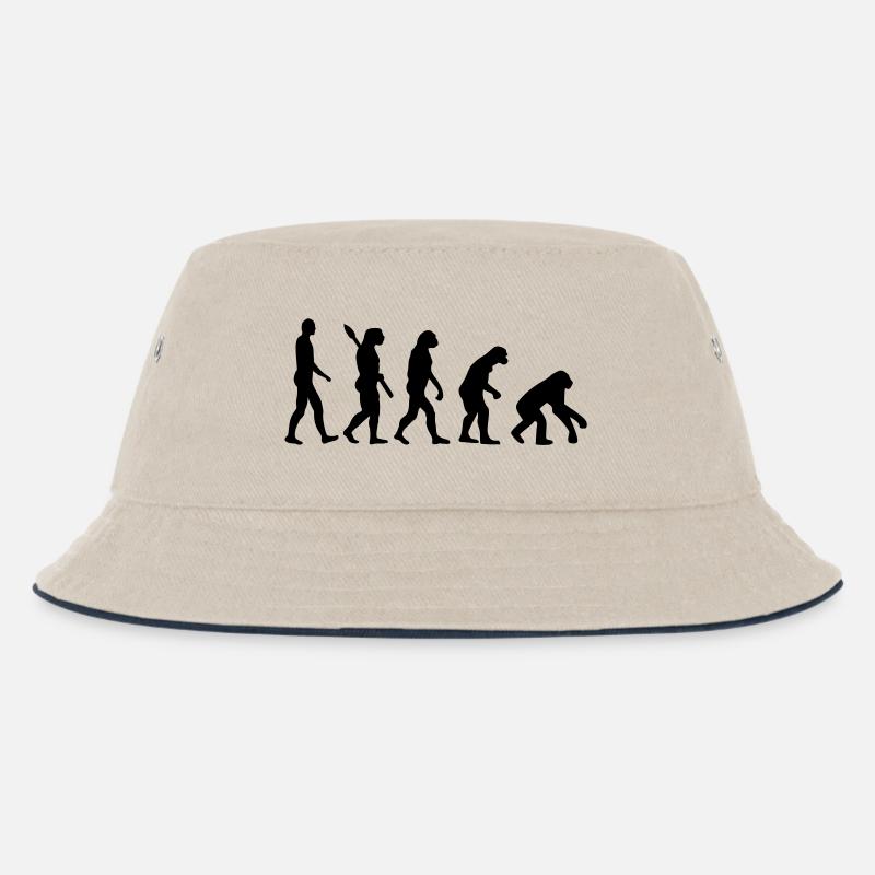 Evolution - Kinder Bucket Hat - Natur/Navy