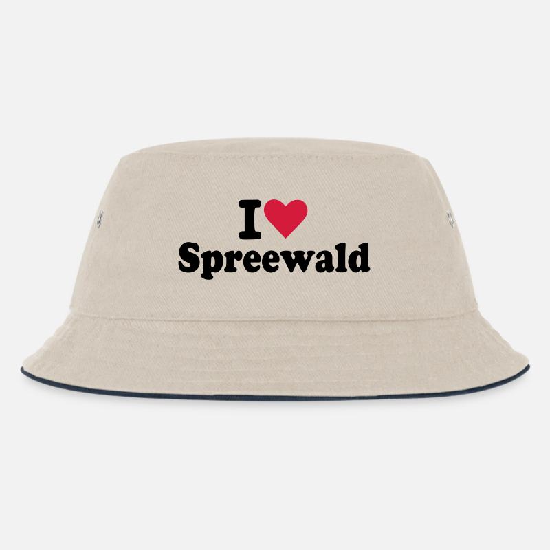 Spreewald - Kinder Bucket Hat - Natur/Navy