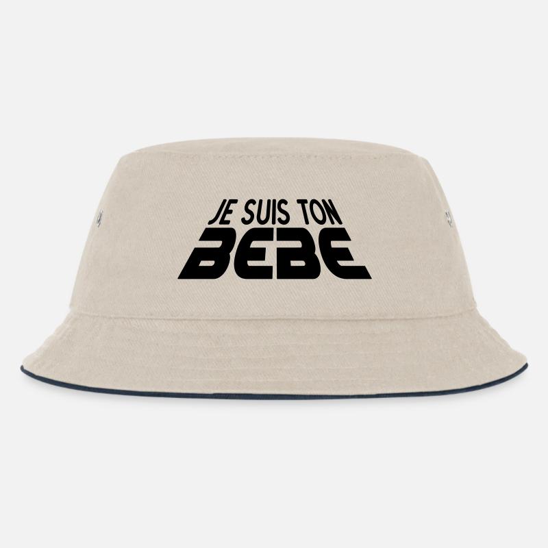 Je suis ton Bébé 3D (1c) - Bob Enfant - blanc cassé/bleu marine