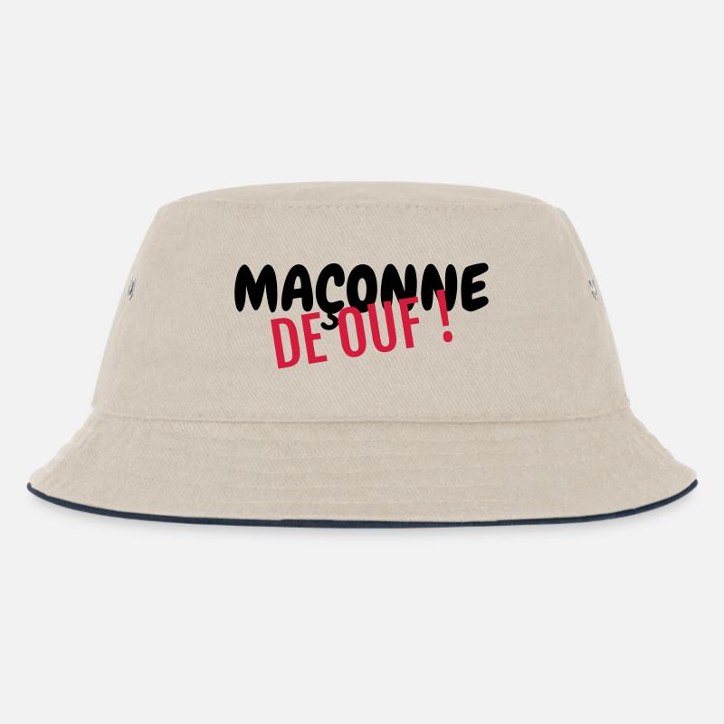 Maçon / Maçonnerie / Construction / Chantier - Bob Enfant - blanc cassé/bleu marine