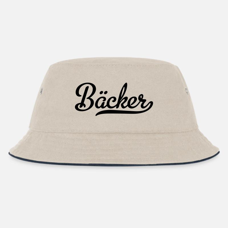 Bäcker - Kinder Bucket Hat - Natur/Navy