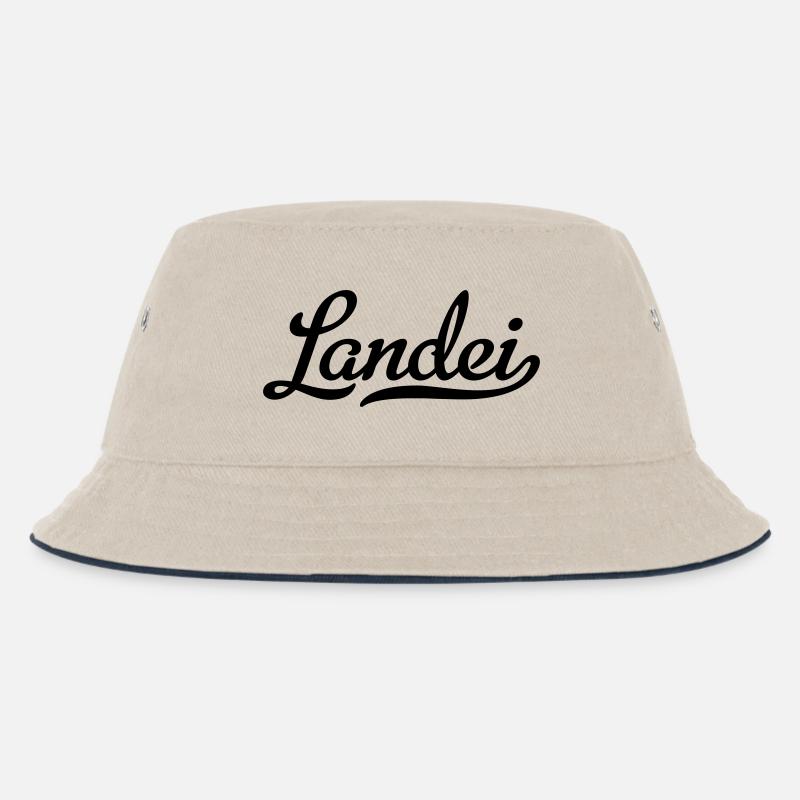 landei - Kinder Bucket Hat - Natur/Navy