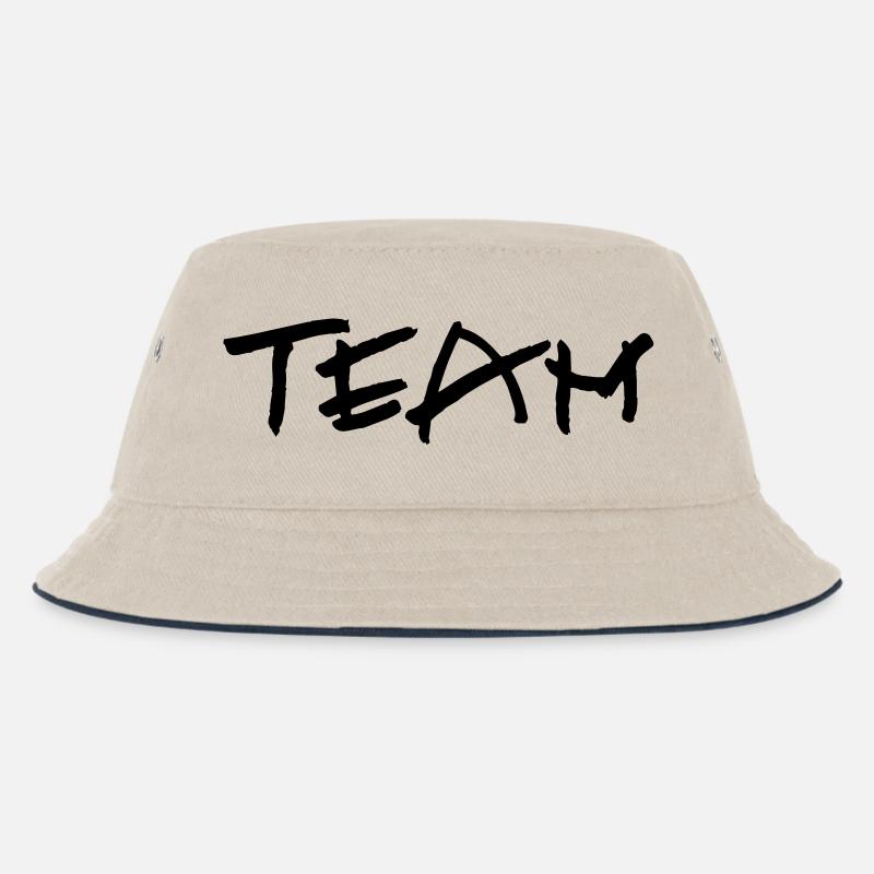 kl_team_vec_1 de - Kinder Bucket Hat - Natur/Navy