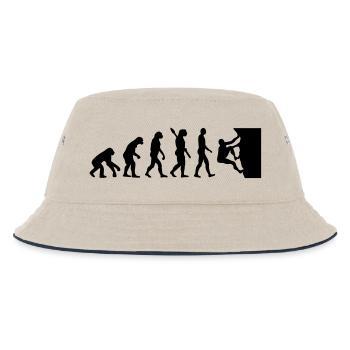 Klettern - Kinder Bucket Hat - Natur/Navy - Vorne