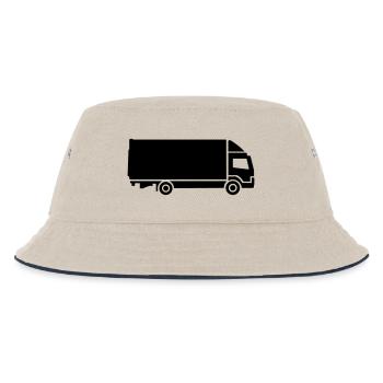 Truck - Kids’ Bucket Hat - ecru/navy - Front