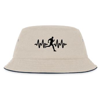 marathon - Kinder Bucket Hat - Natur/Navy - Vorne