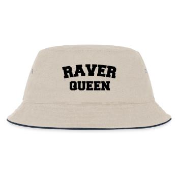 Raver Queen - Kinder Bucket Hat - Natur/Navy - Vorne