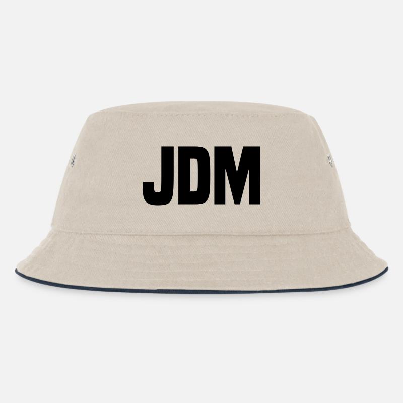 JDM - Kinder Bucket Hat - Natur/Navy