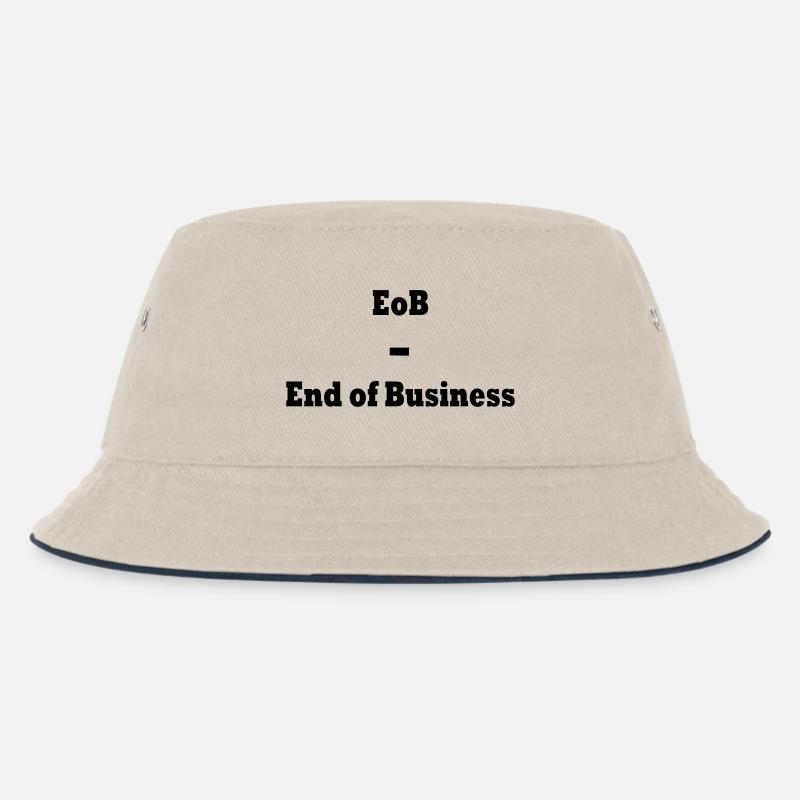 Feierabend - Kinder Bucket Hat - Natur/Navy