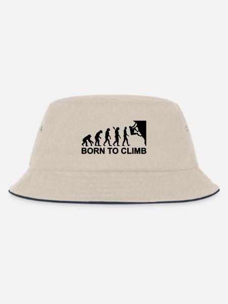 Evolution Klettern - Kinder Bucket Hat - Natur/Navy