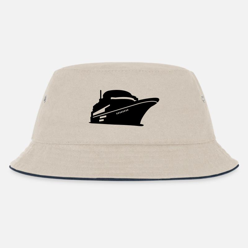 Boot - Kinder Bucket Hat - Natur/Navy