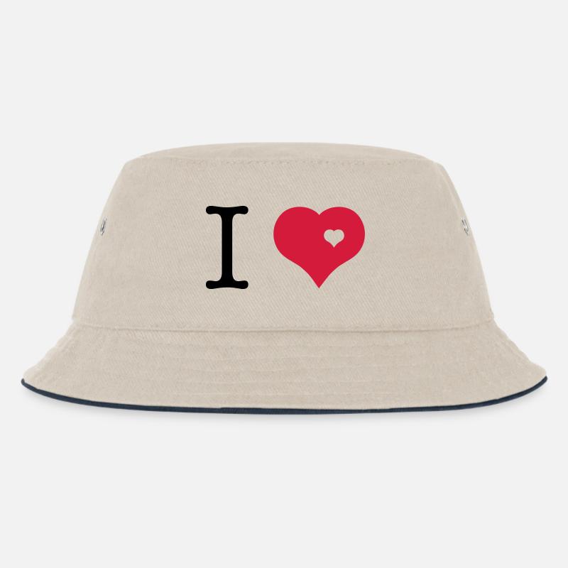 i love - Bob Enfant - blanc cassé/bleu marine
