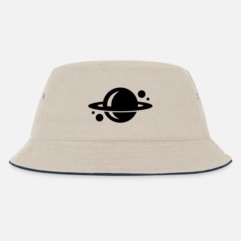planet - Kinder Bucket Hat - Natur/Navy