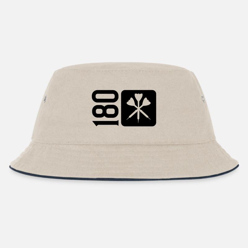 darts icon 180 - Kinder Bucket Hat - Natur/Navy