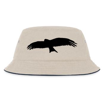 bird - Kids’ Bucket Hat - ecru/navy - Front