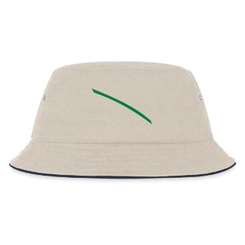 Dash green - Kids’ Bucket Hat - ecru/navy - Front