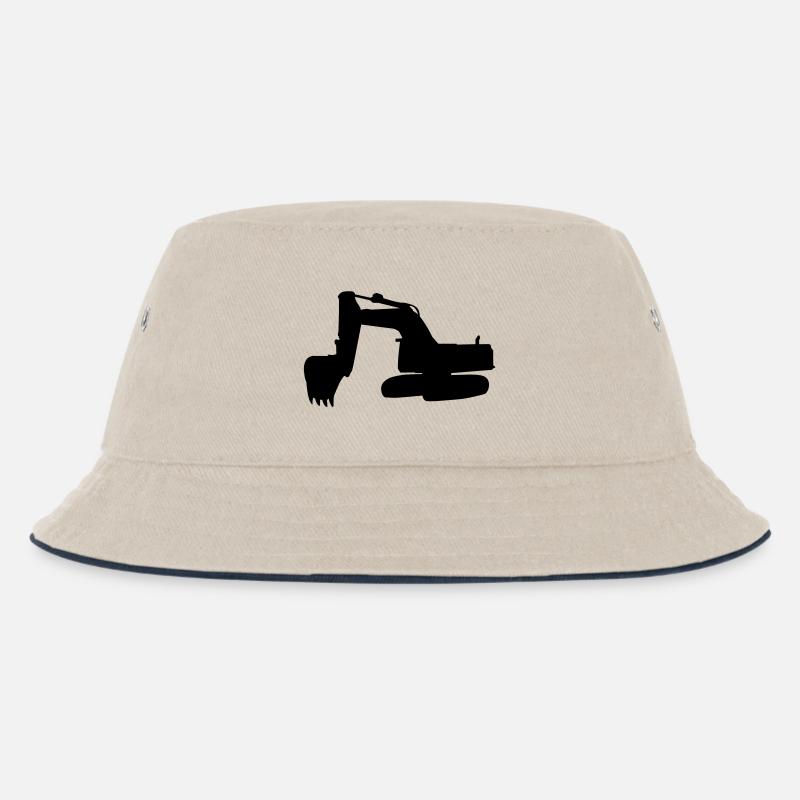 Bagger - Exavator - Kinder Bucket Hat - Natur/Navy