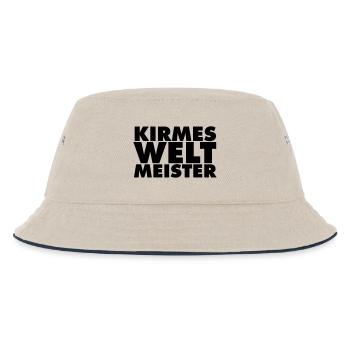 kirmes-welt-meister - Kinder Bucket Hat - Natur/Navy - Vorne
