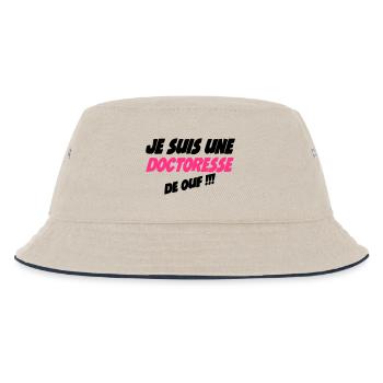 Je suis une doctoresse de ouf !!! - Bob Enfant - blanc cassé/bleu marine - Devant
