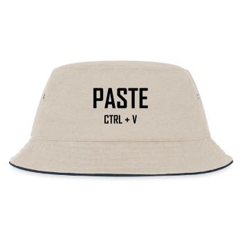 Paste Ctrl V - Père fils Chemise - Bob Enfant - blanc cassé/bleu marine - Devant