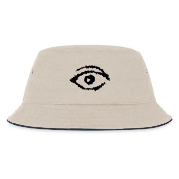 Auge abstract - Kinder Bucket Hat - Natur/Navy - Vorne